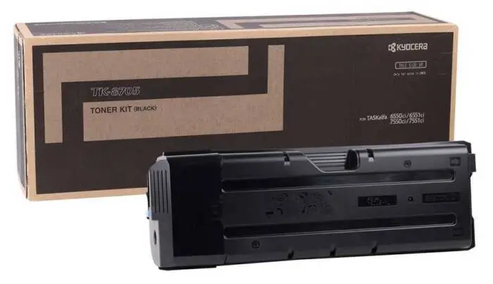 Kyocera TK-8705 Siyah Orijinal Fotokopi Toneri - 1