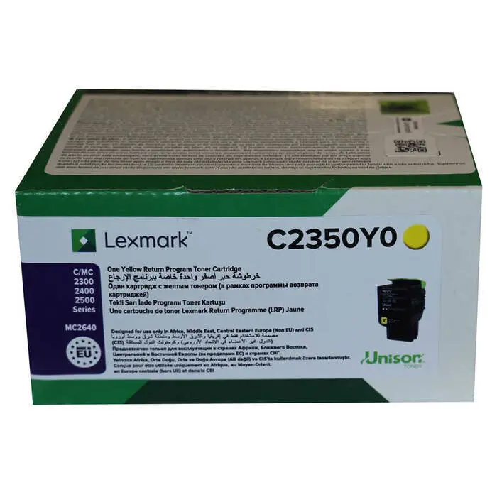 Lexmark C2425-C2350Y0 Sarı Orijinal Toner - 1