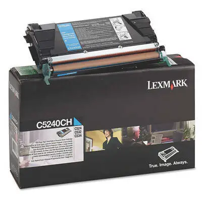 Lexmark C524 C5240CH Cyan High Capacity Original Toner - 1