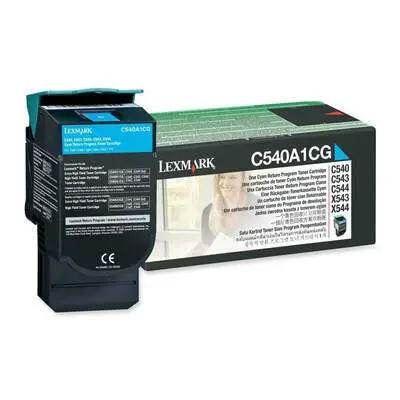 Lexmark C540 C540A1CG Cyan Original Toner - 1