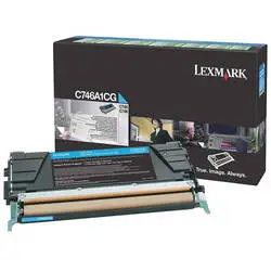 Lexmark C746 C746A1CG Cyan Original Toner - 1