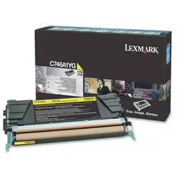 Lexmark C746 C746A1YG Yellow Original Toner - 1