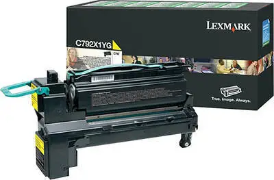 Lexmark C792-C792X1YG Sarı Orijinal Toner Yüksek Kapasiteli - 1