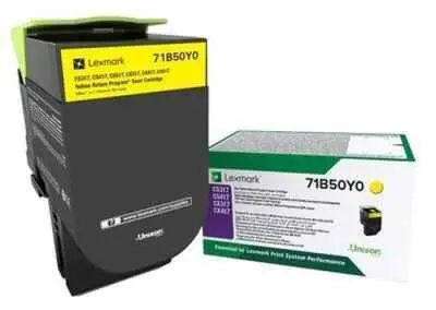 Lexmark CS317/CX317-71B50Y0 Sarı Orijinal Toner - 1