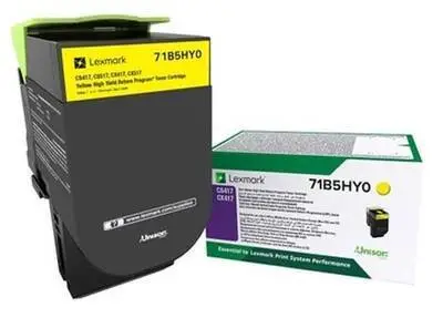 Lexmark CS417-71B5HY0 Sarı Orijinal Toner Yüksek Kapasiteli - 1