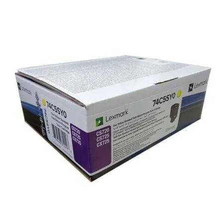 Lexmark CS720-74C5SY0 Yellow Original Toner - Lexmark