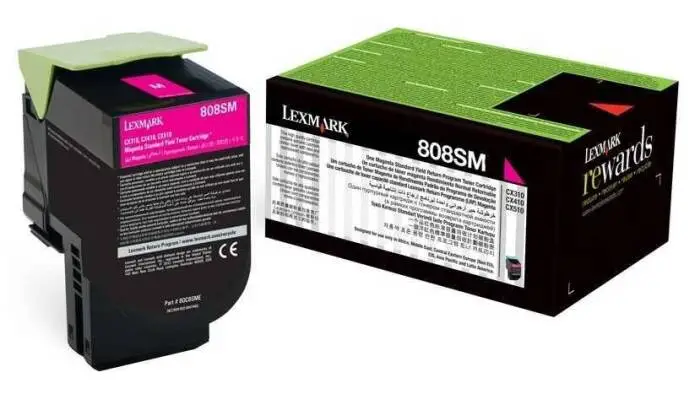 Lexmark CX410-80C8SM0 Kırmızı Orijinal Toner - 1