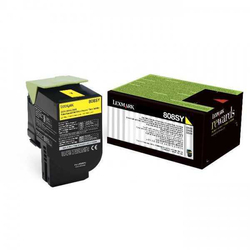 Lexmark - Lexmark CX410-80C8HY0 Sarı Orjinal Toner