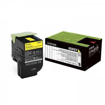 Lexmark CX410-80C8HY0 Sarı Orijinal Toner - 1