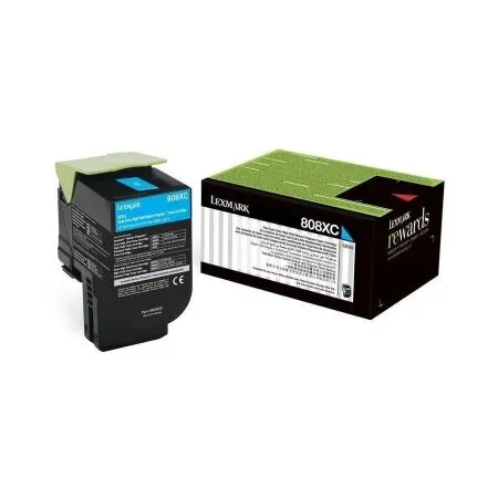 Lexmark CX510-80C8XC0 Mavi Orijinal Toner - Lexmark