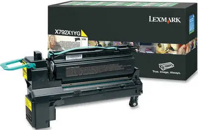 Lexmark X792-X792X1YG Sarı Orijinal Toner Yüksek Kapasiteli - 1
