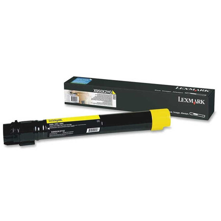 Lexmark - Lexmark X950-X950X2YG Sarı Orjinal Toner