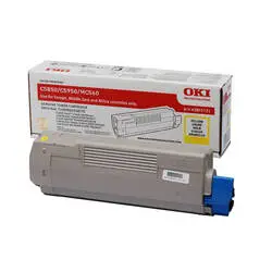 Oki C5850-43865741 Sarı Orijinal Toner - 1
