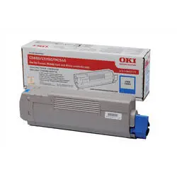 Oki C5850-43865743 Mavi Orijinal Toner - 1