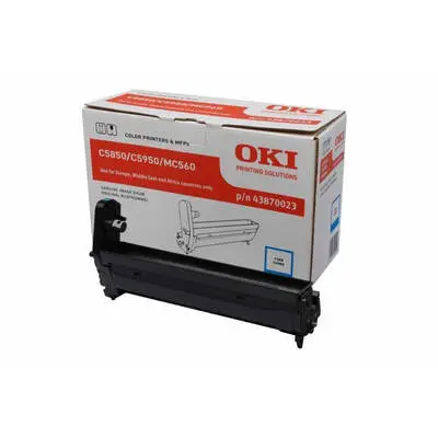 Oki C5850-43870023 Original Cyan Drum Unit - 1