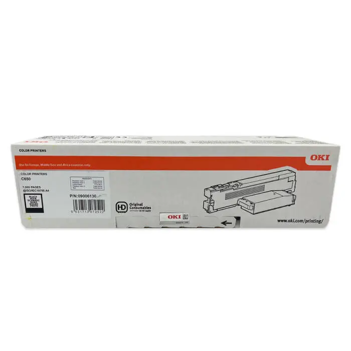 OKI C650-9006130 Original Black Toner - 1