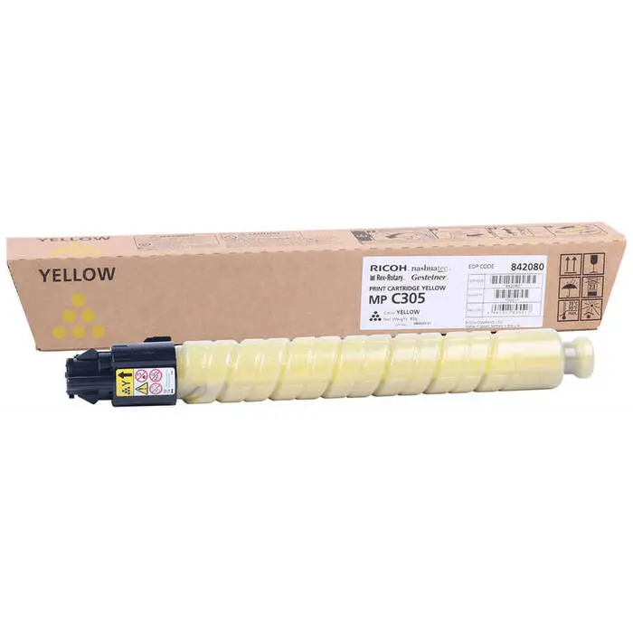 Ricoh Aficio MP-C305 Sarı Orijinal Fotokopi Toneri - 1
