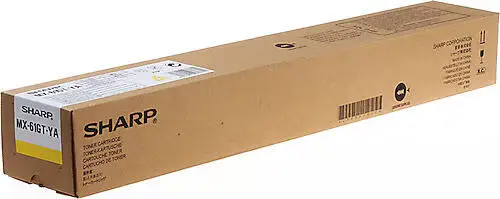 Sharp MX-61GTYB Original Yellow Toner - 1