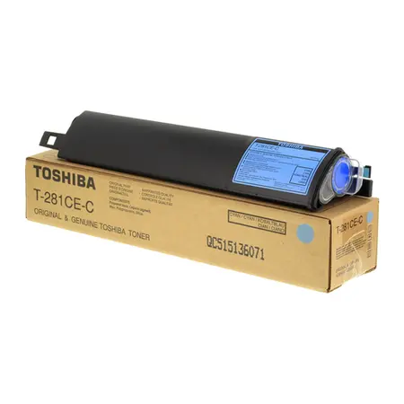 Toshiba T-281CE-C Original Cyan Toner - 1