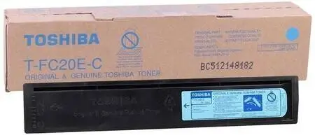Toshiba T-FC20E-C Original Cyan Photocopier Toner - 1
