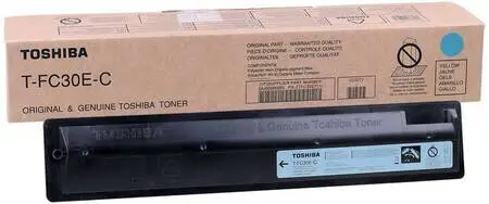 Toshiba T-FC30EC Original Cyan Toner - 1
