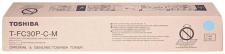 Toshiba T-FC30P-C Original Cyan Toner - 1