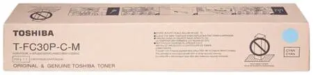 Toshiba T-FC30P-C Original Cyan Toner - 1