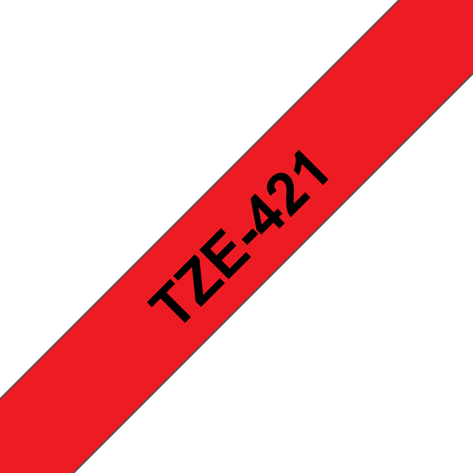 TZe-421 9mm Black on Magenta Laminated Label - 3