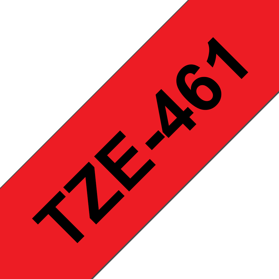 TZe-461 36mm Black on Magenta Laminated Label - 3