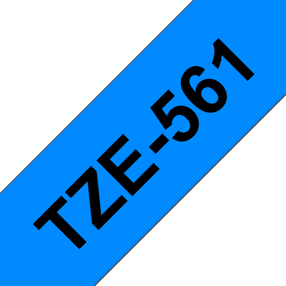 TZe-561 36mm Black on Cyan Laminated Label - 3