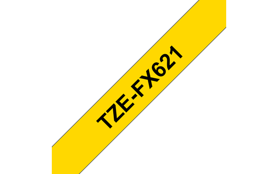 TZe-621 9mm Black on Yellow Laminated Label - 3