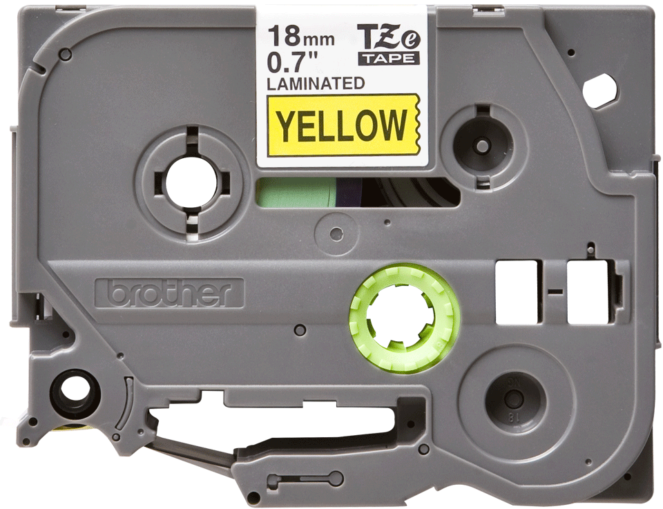 TZe-641 18mm Black on Yellow Laminated Label - 1