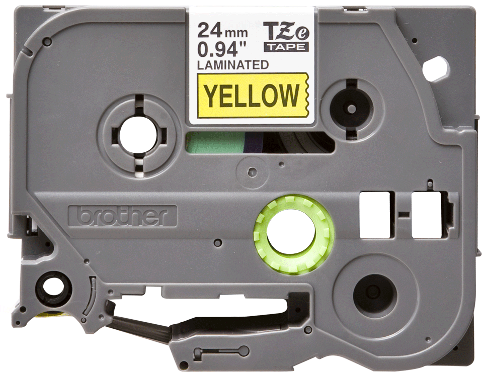 TZe-651 24mm Black on Yellow Laminated Label - 1