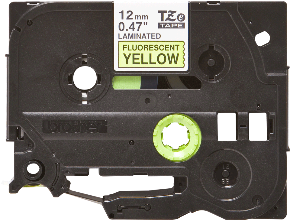 TZe-C31 12mm Black on Orange Laminated Label - 1