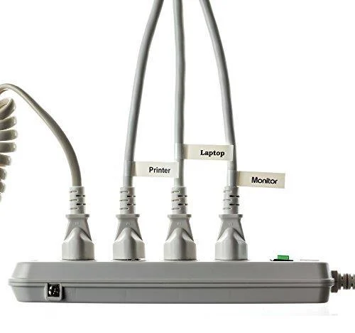 TZe-FX221 9mm Black on White Flexible Laminated Label - 4