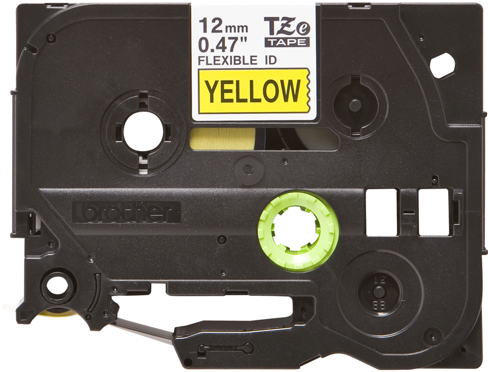 TZe-FX631 12mm Black on Yellow Flexible Label - 1
