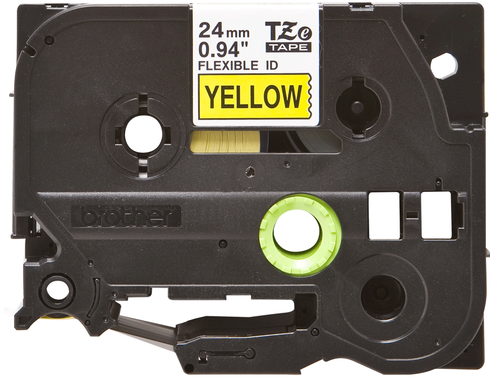 TZe-FX651 24mm Black on Yellow Flexible Label - 1