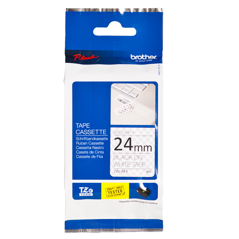 TZe-SE5 24mm Laminated Security Label - 2