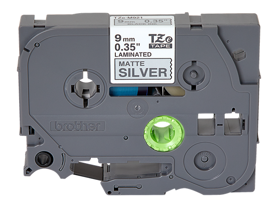 TZe-SM941 18mm Black on Matte Silver Strong Adhesive Label - 1