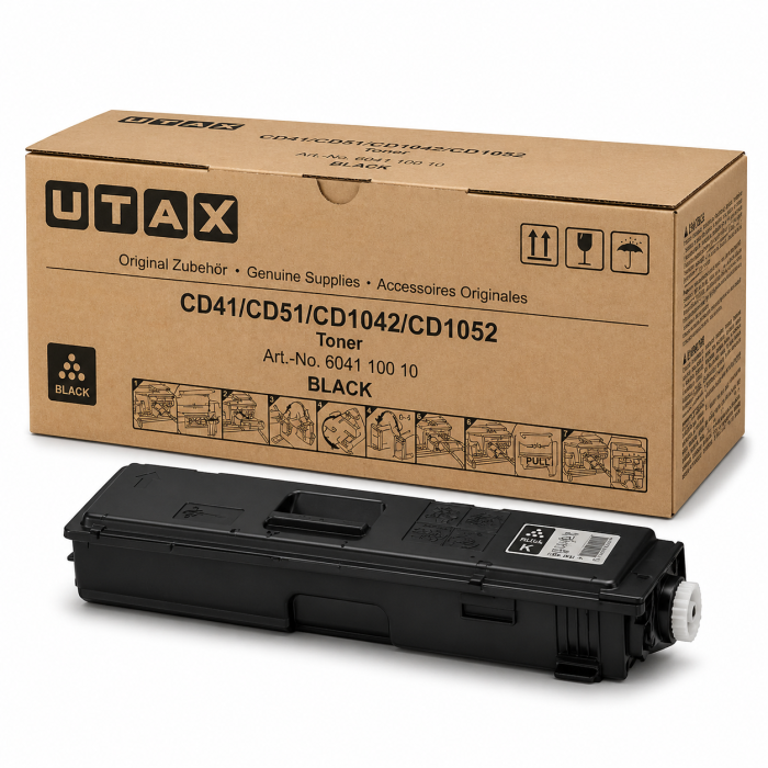 Utax 604110010 Siyah Orijinal Toner - 1