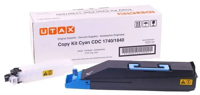Utax CDC1740 Original Cyan Photocopy Toner - 1